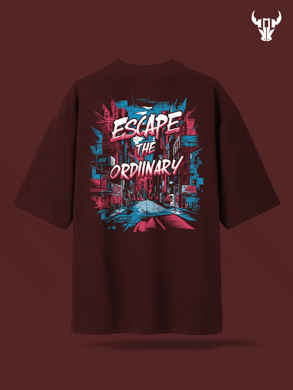 'Escape the Ordinary' Unisex Oversized Graphic Tee