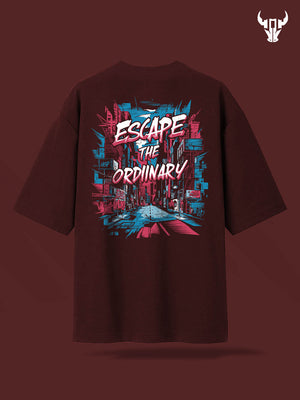 'Escape the Ordinary' Unisex Oversized Graphic Tee