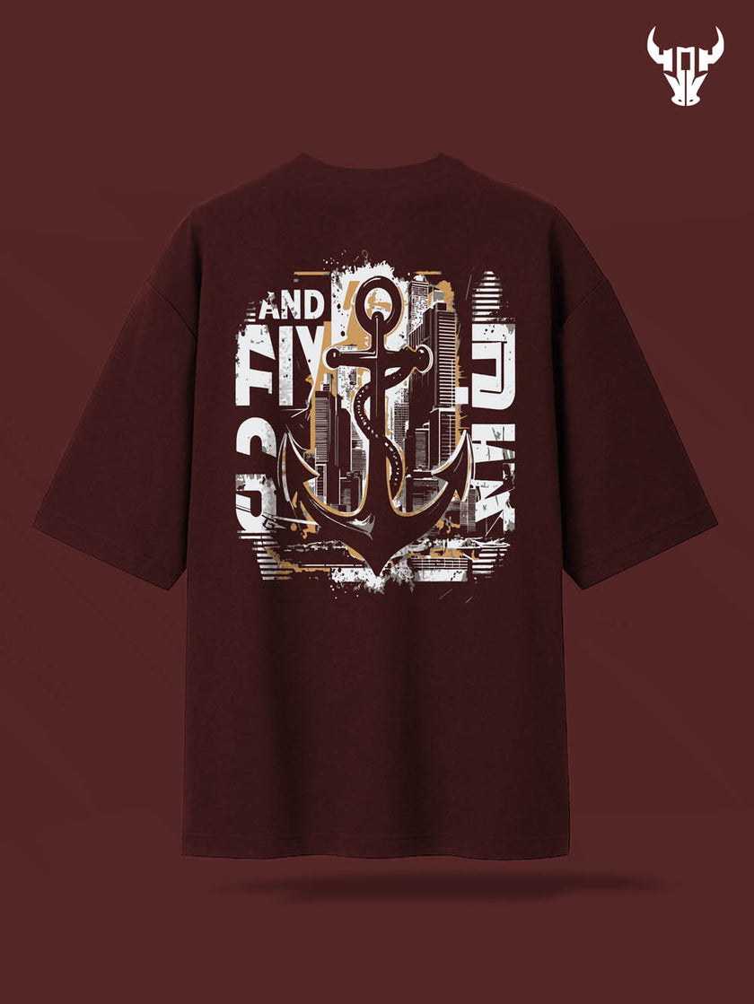 'The Anchor' Unisex Oversized Graphic Tee
