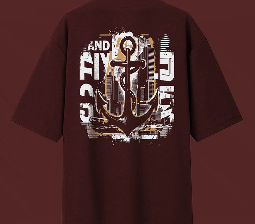 'The Anchor' Unisex Oversized Graphic Tee