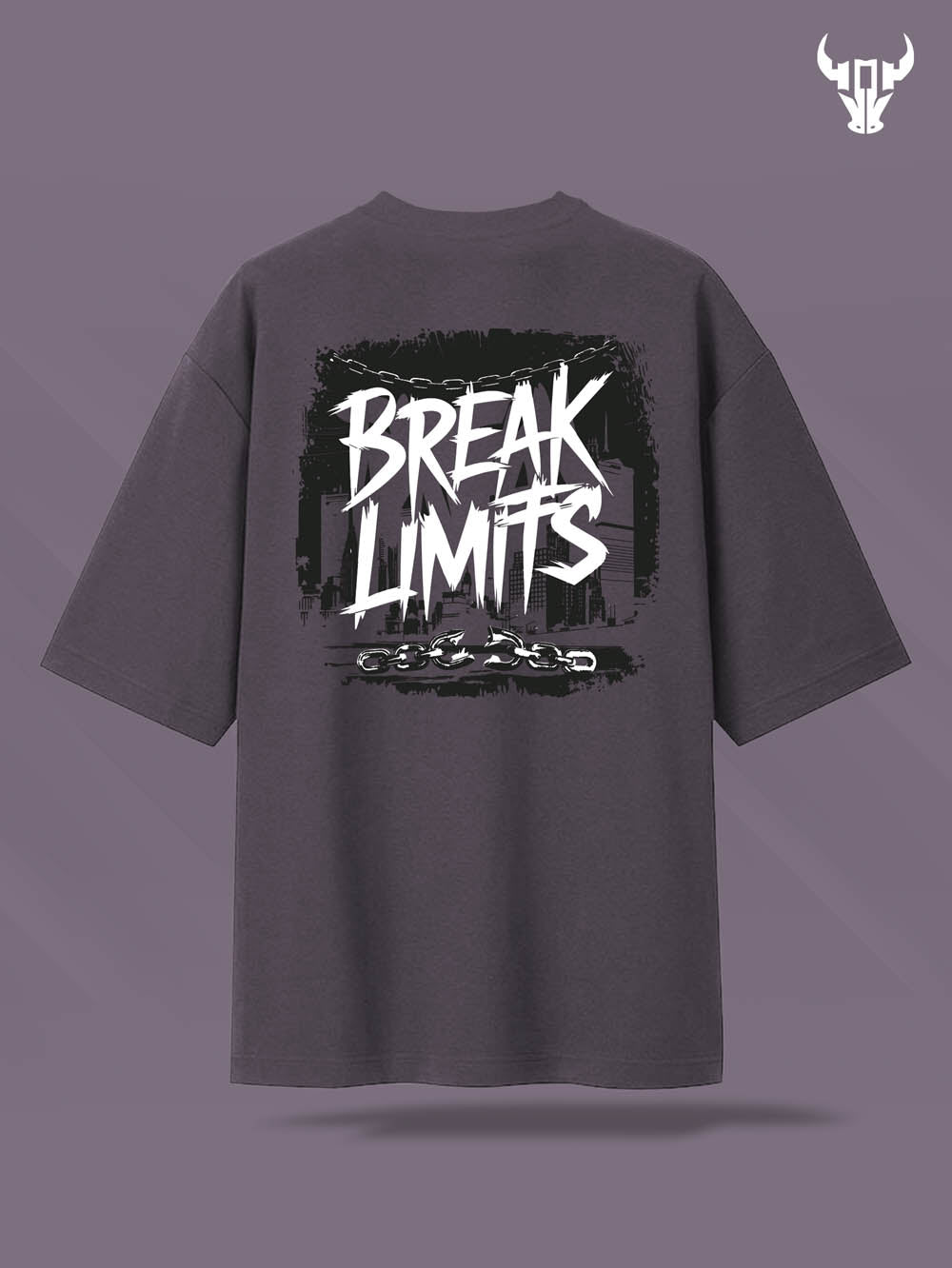 'Break Limits' Unisex Oversized Graphic Tee