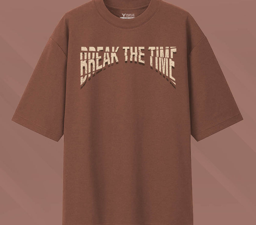 'Break the Time' Unisex Oversized Graphic Tee