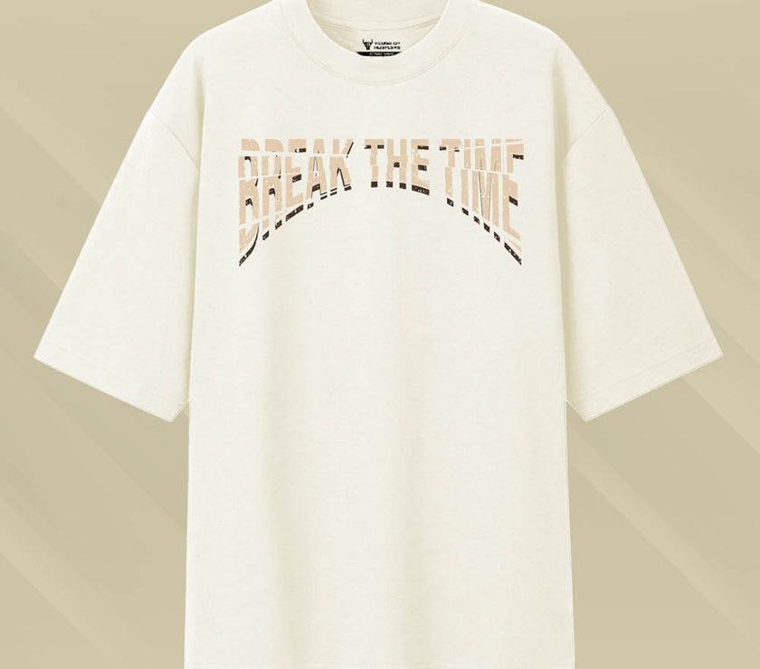 'Break the Time' Unisex Oversized Graphic Tee