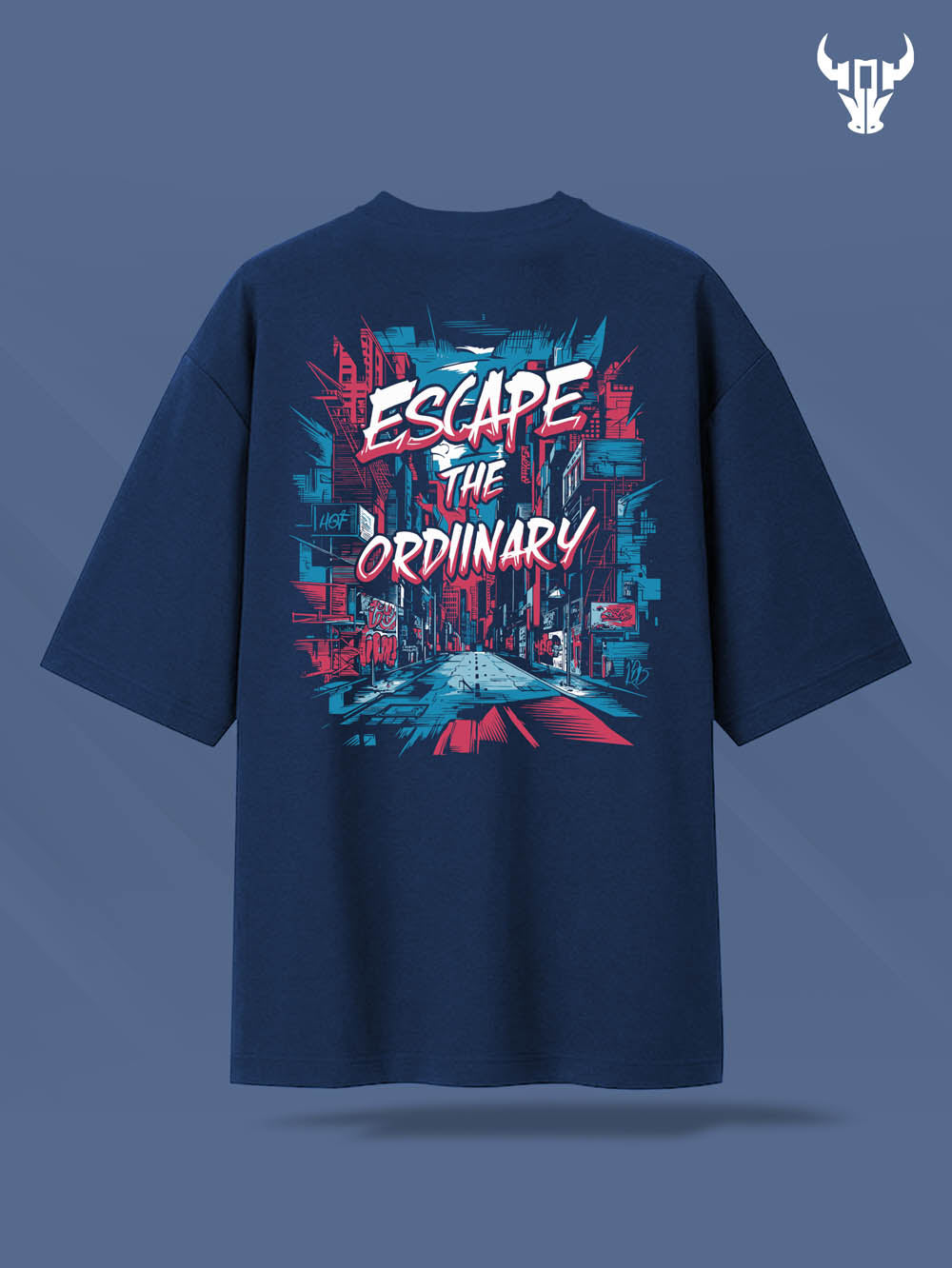 'Escape the Ordinary' Unisex Oversized Graphic Tee