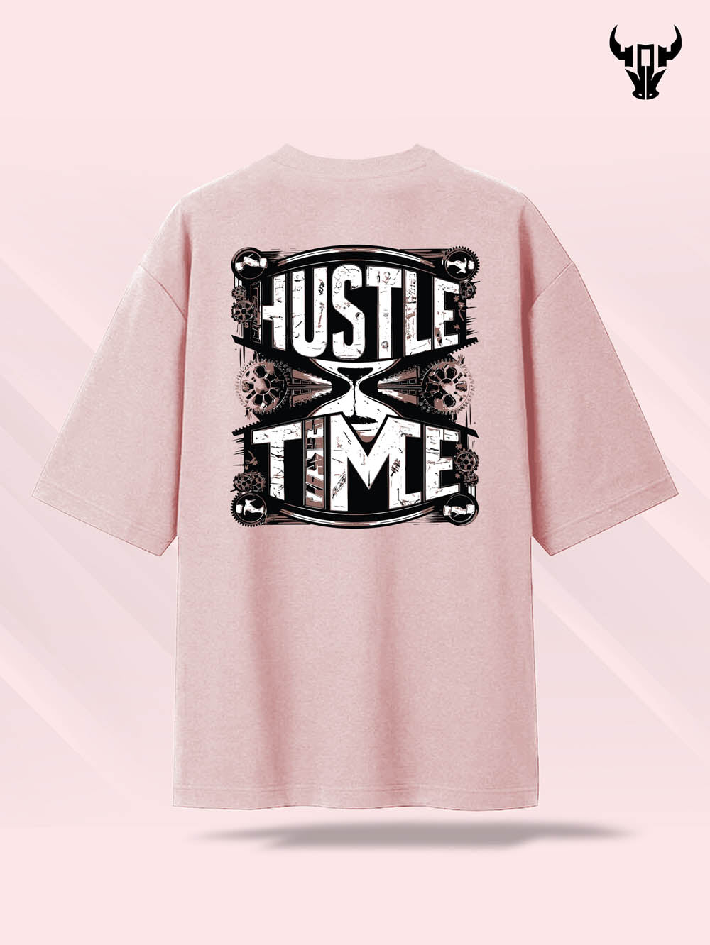 'Hustle Time' Unisex Oversized Graphic Tee