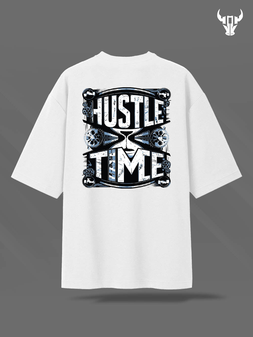 'Hustle Time' Unisex Oversized Graphic Tee