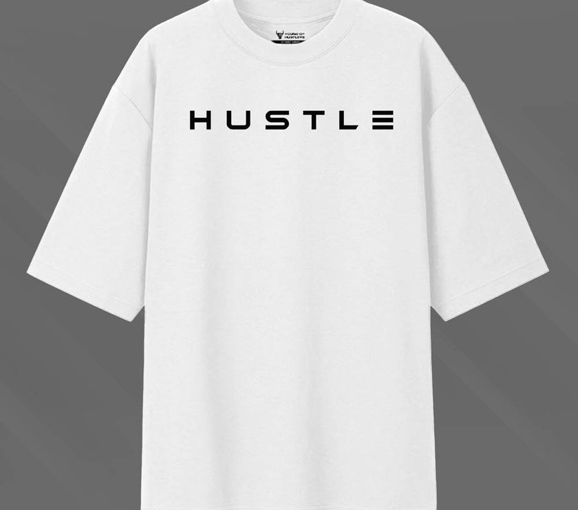 'Hustle Time' Unisex Oversized Graphic Tee
