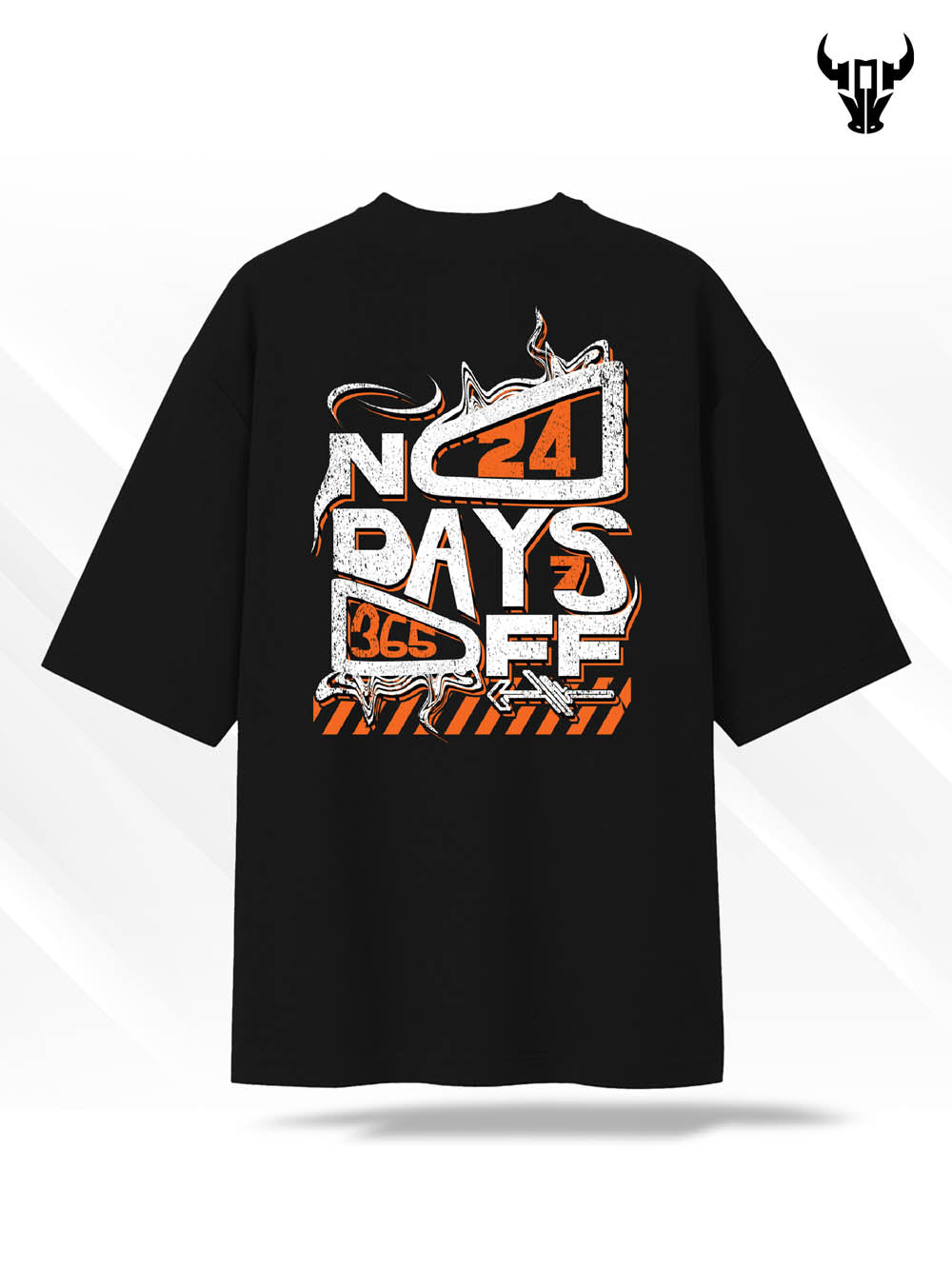 'No Days Off' Unisex Oversized Graphic Tee