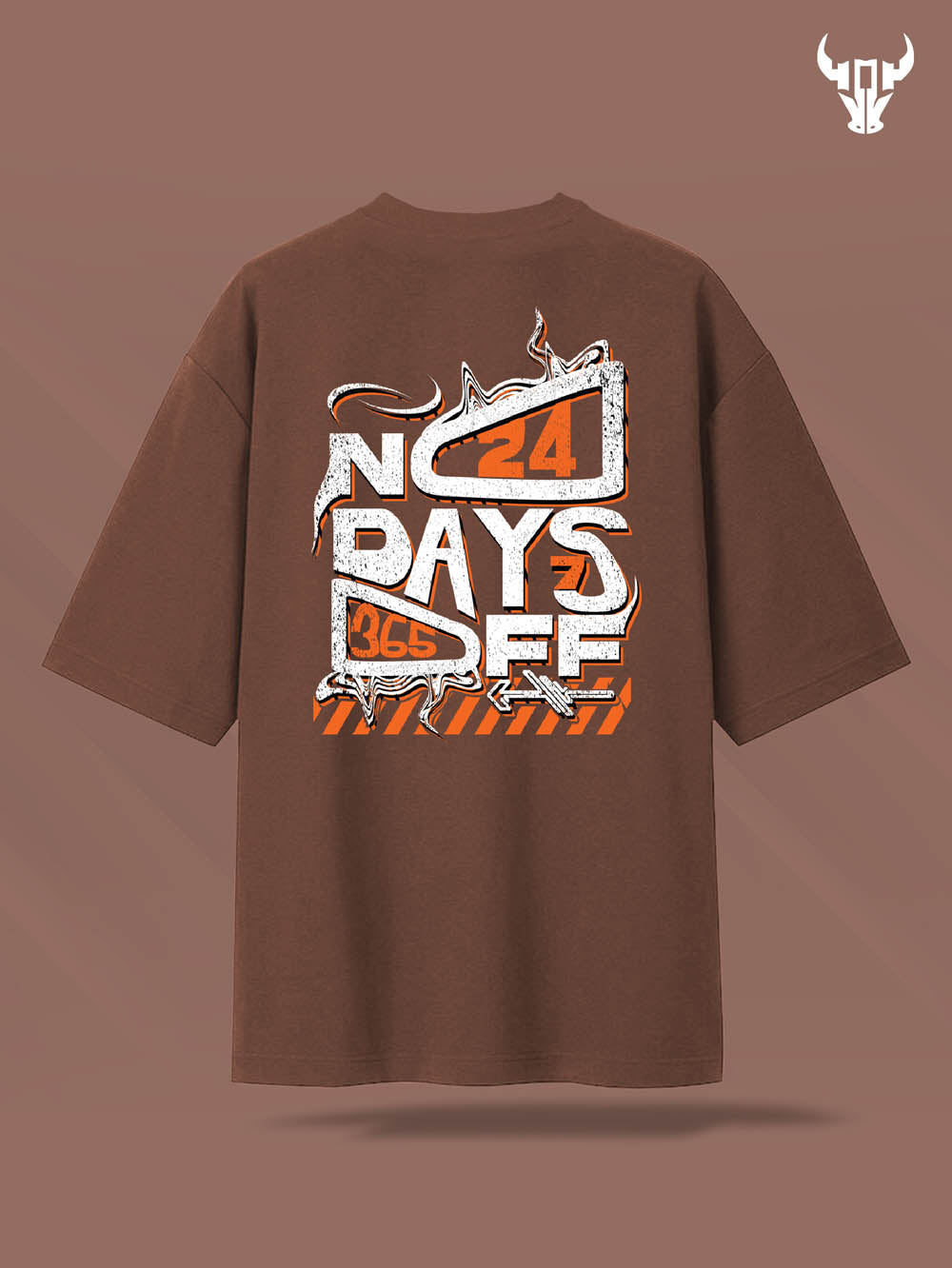 'No Days Off' Unisex Oversized Graphic Tee