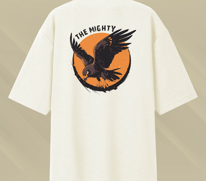 'Fearless : The Mighty' Unisex Oversized Graphic Tee