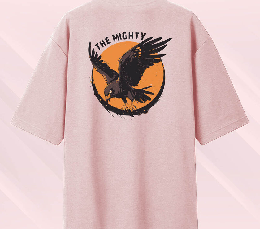 'Fearless : The Mighty' Unisex Oversized Graphic Tee