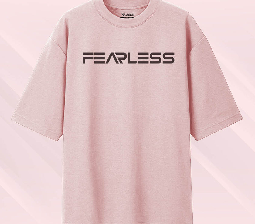 'Fearless : The Mighty' Unisex Oversized Graphic Tee