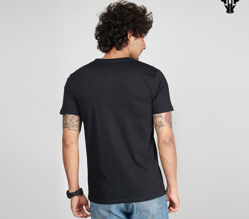 Black Men's Half Sleeve T-Shirt - House Of Hustlers