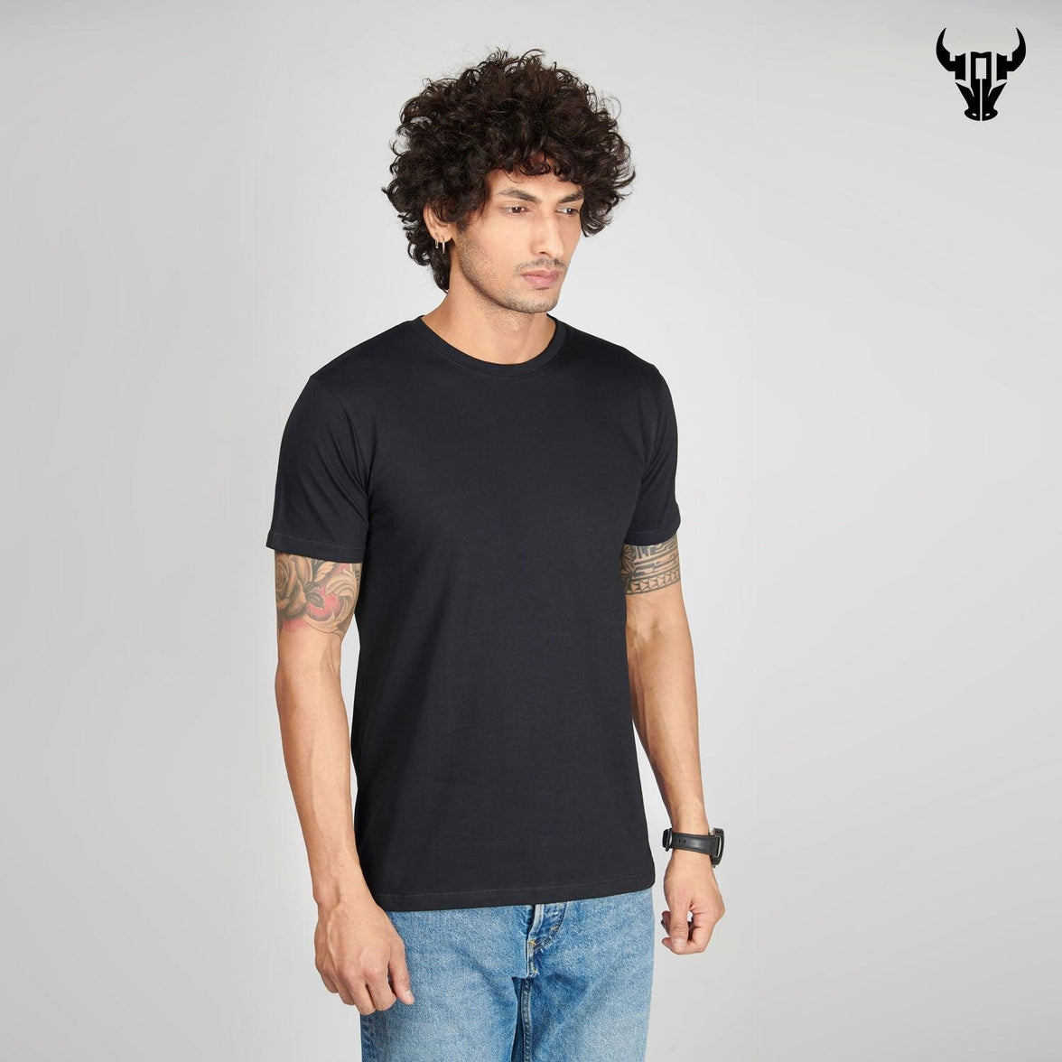 Black Men's Half Sleeve T-Shirt - House Of Hustlers
