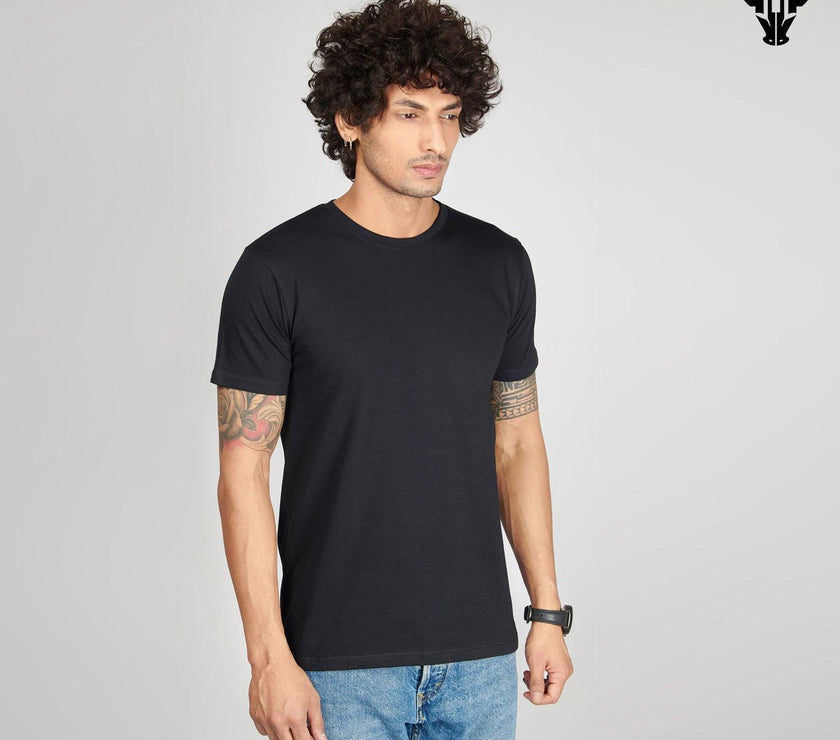 Black Men's Half Sleeve T-Shirt - House Of Hustlers