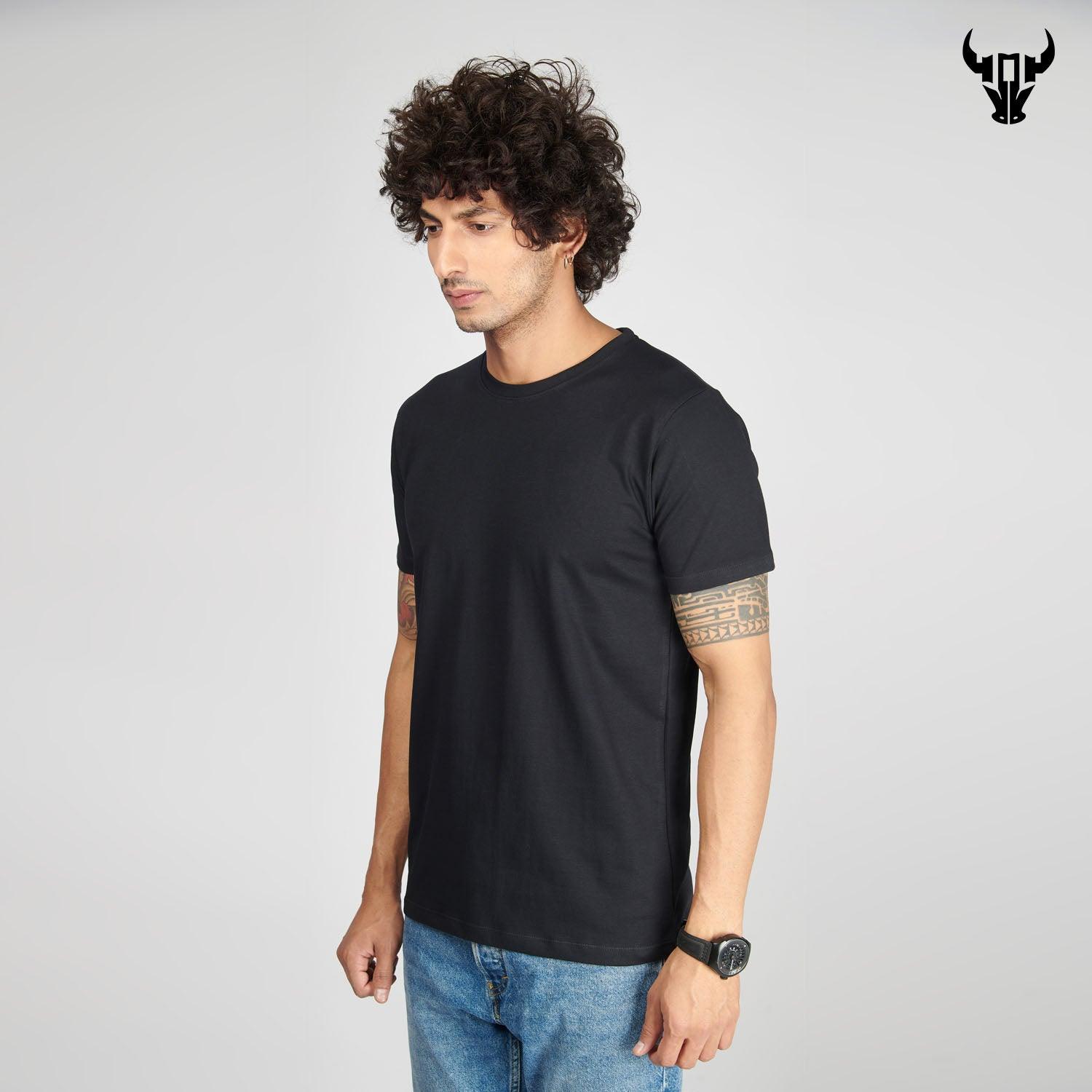 Black Men's Half Sleeve T-Shirt - House Of Hustlers