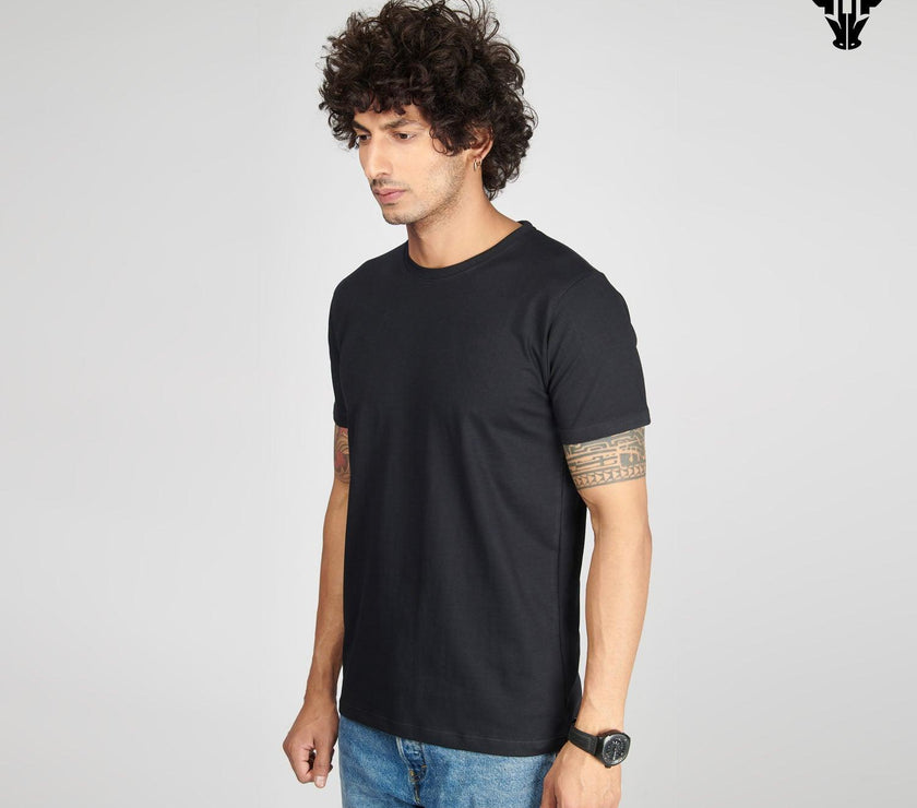 Black Men's Half Sleeve T-Shirt - House Of Hustlers