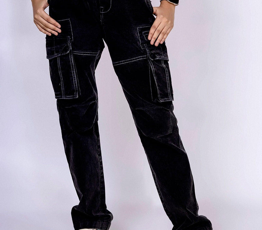 Black Unisex Cargo - House Of Hustlers