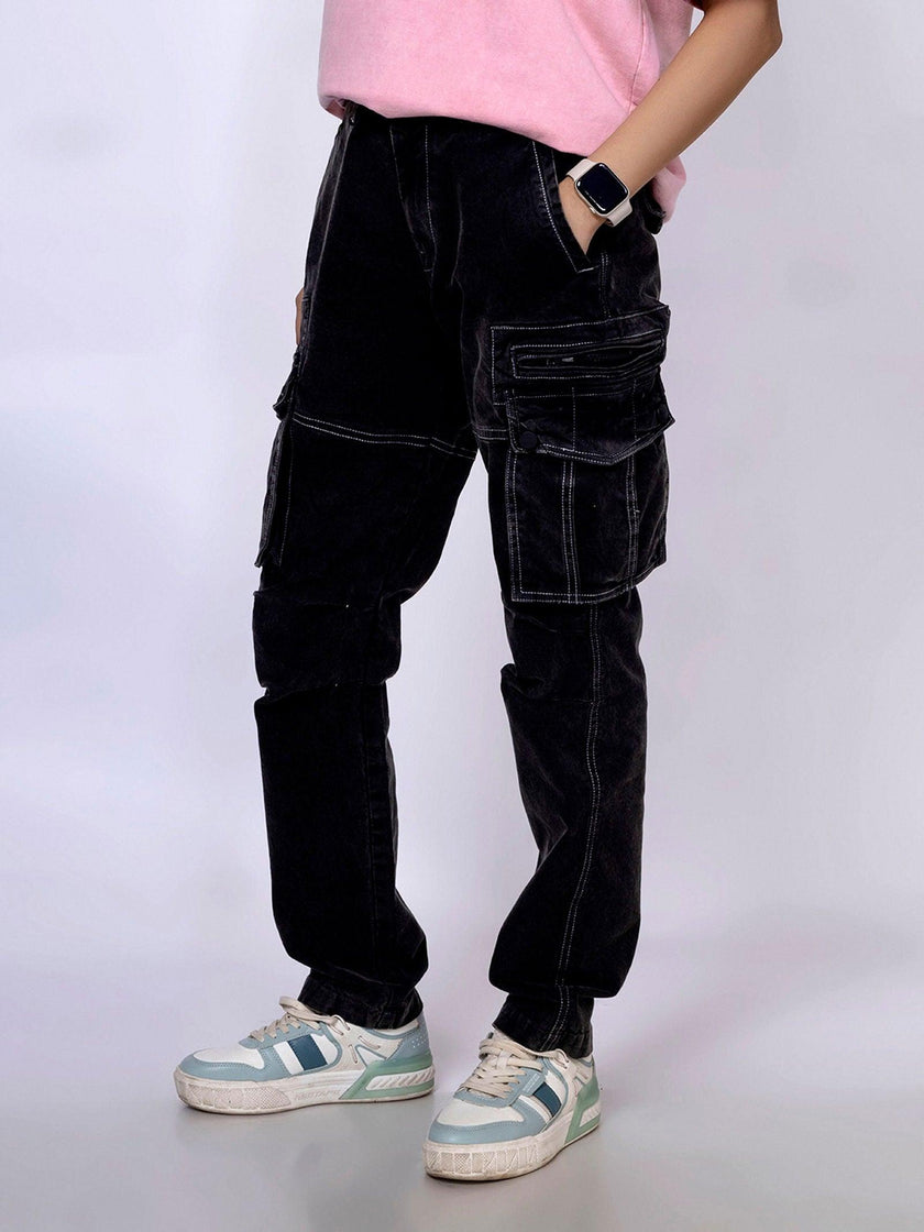 Black Unisex Cargo - House Of Hustlers