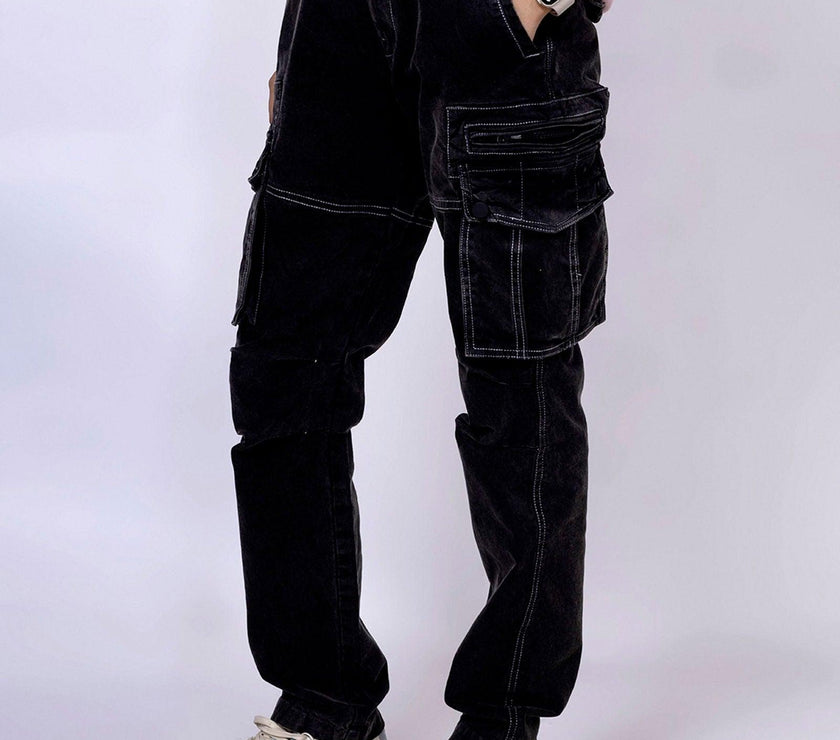 Black Unisex Cargo - House Of Hustlers