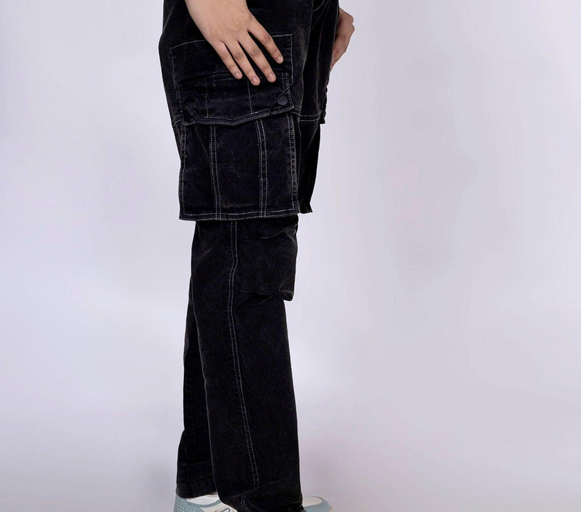 Black Unisex Cargo - House Of Hustlers