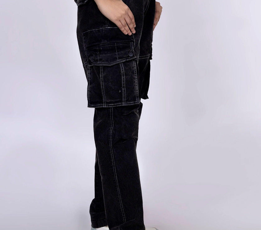 Black Unisex Cargo - House Of Hustlers