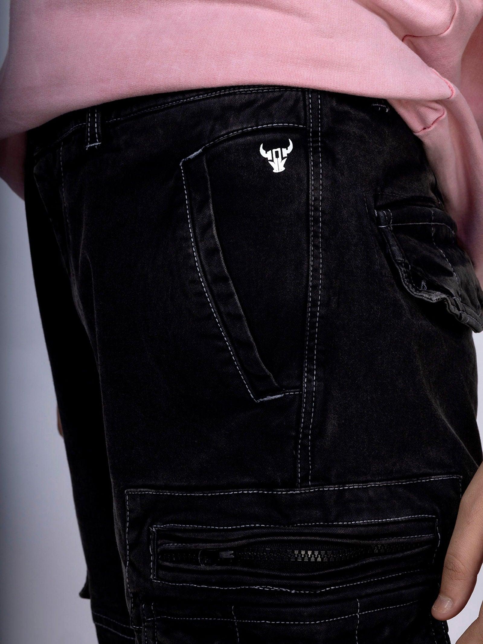 Black Unisex Cargo - House Of Hustlers