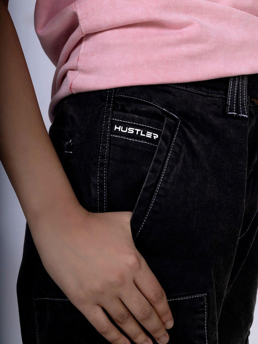 Black Unisex Cargo - House Of Hustlers