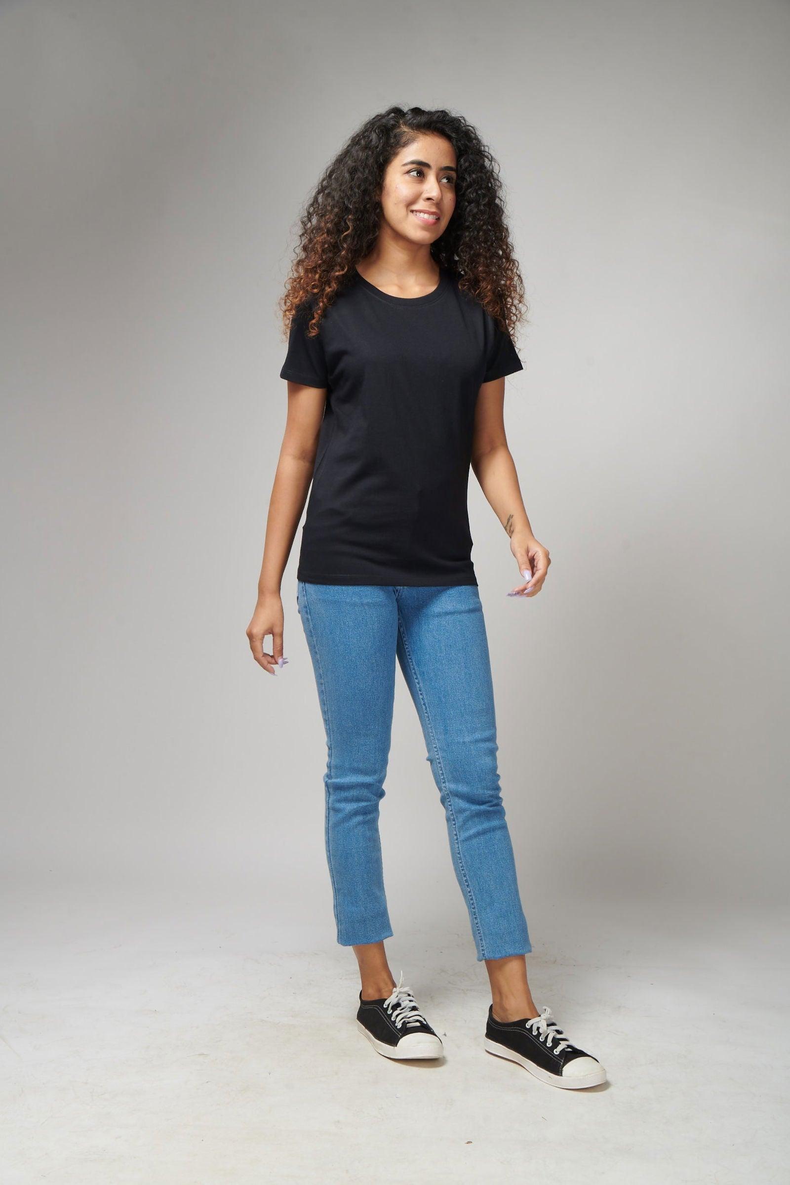 Black Women's Half Sleeve T-Shirt - House Of Hustlers