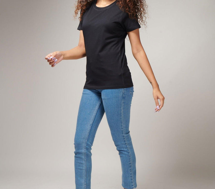 Black Women's Half Sleeve T-Shirt - House Of Hustlers