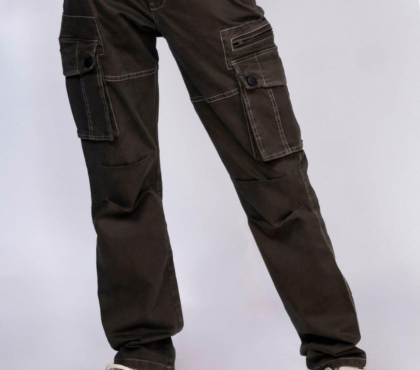 Brown Unisex Cargo - House Of Hustlers