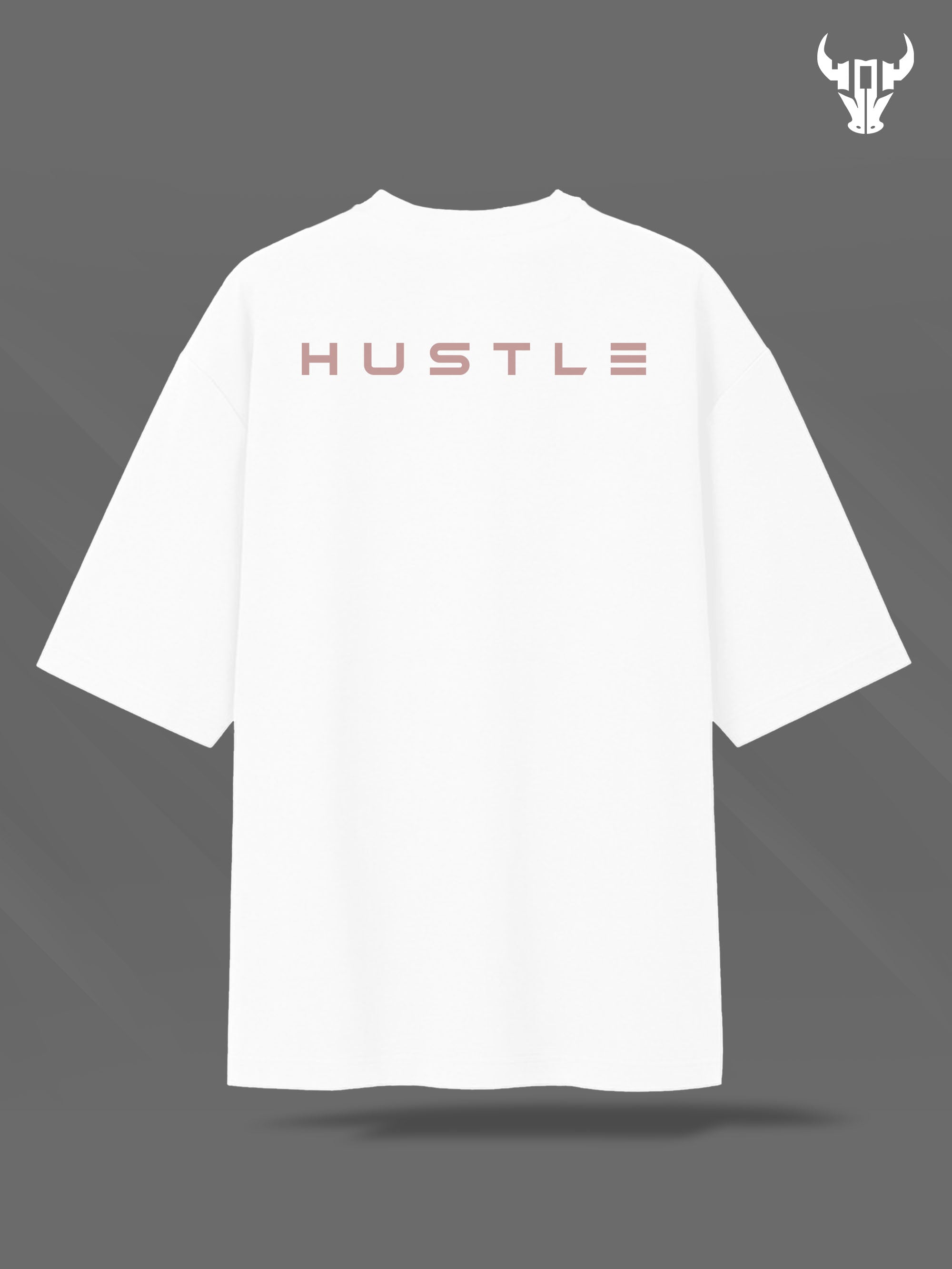 'Bull Typo' Unisex Oversized Graphic Tee