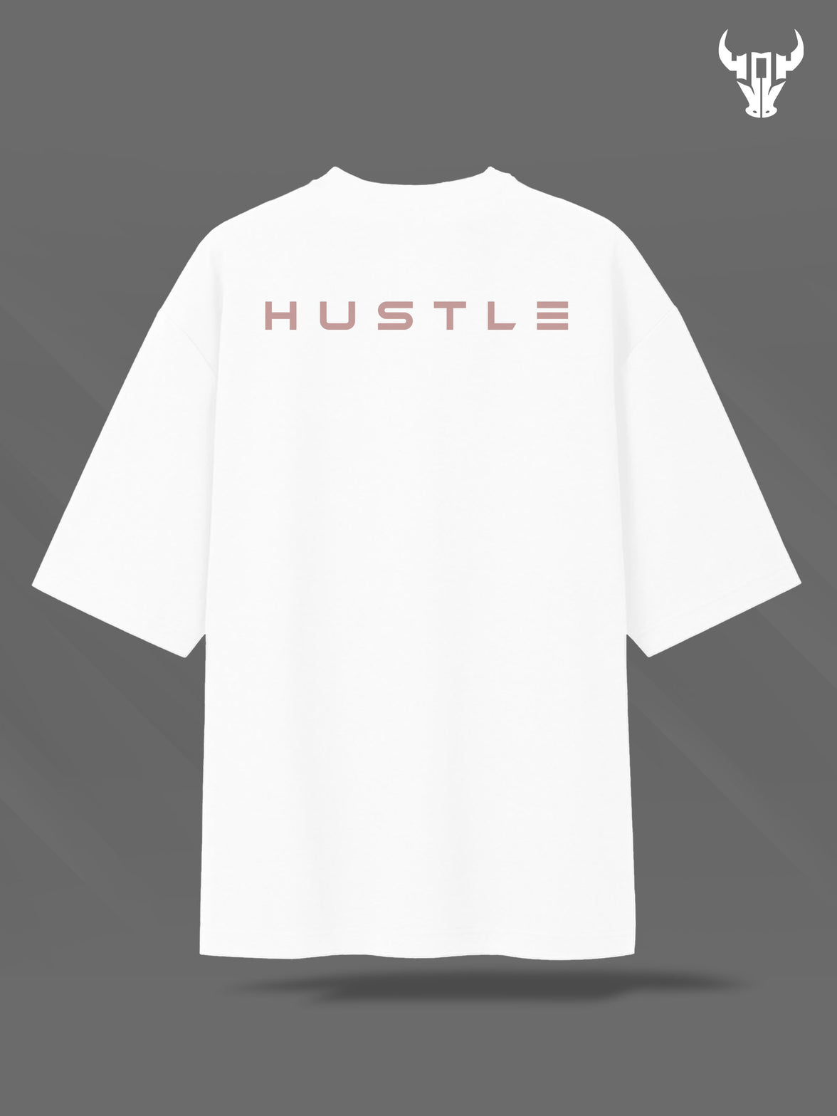 'Bull Typo' Unisex Oversized Graphic Tee