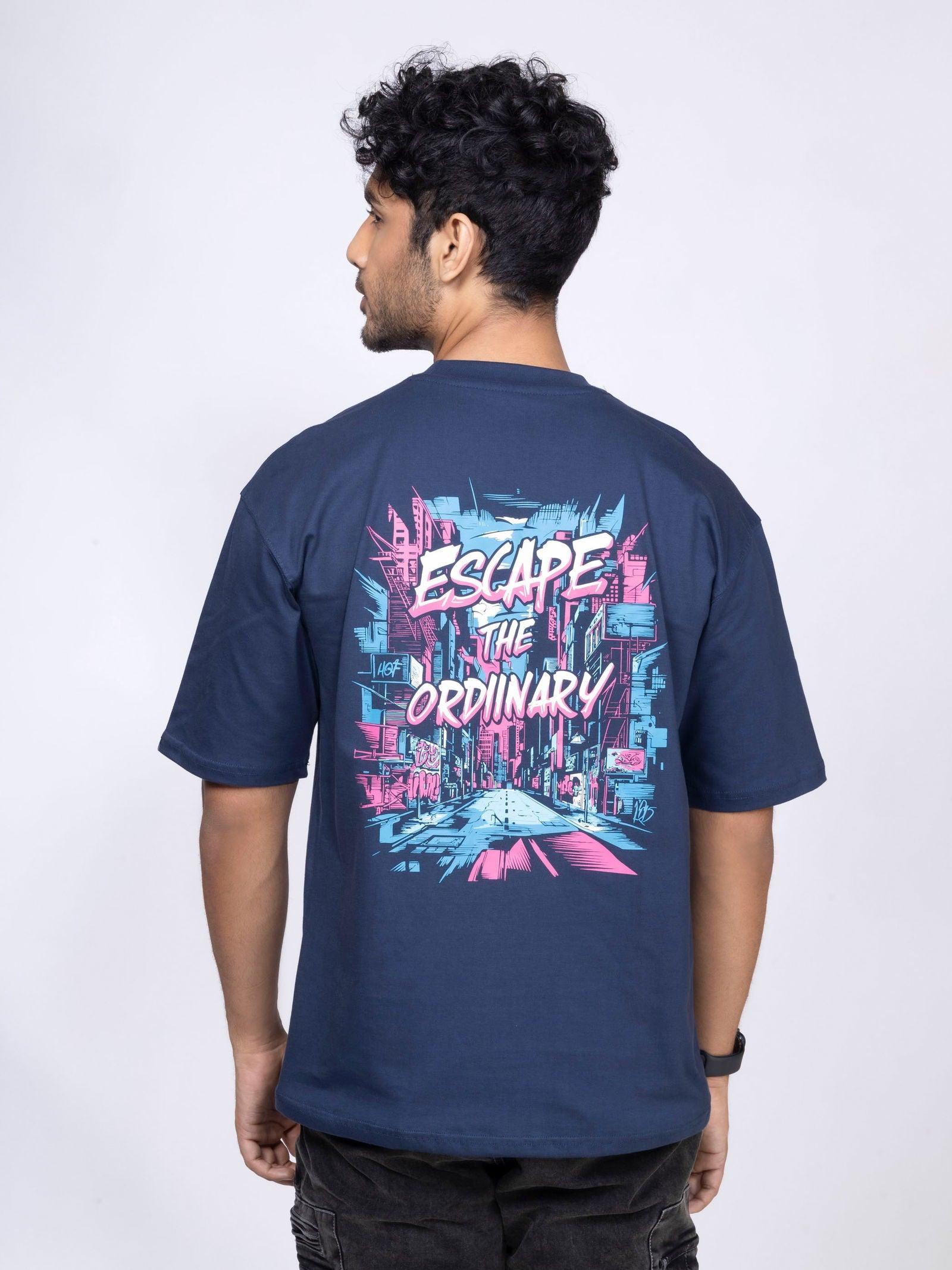 'Escape the Ordinary' Unisex Oversized Graphic Tee - House Of Hustlers