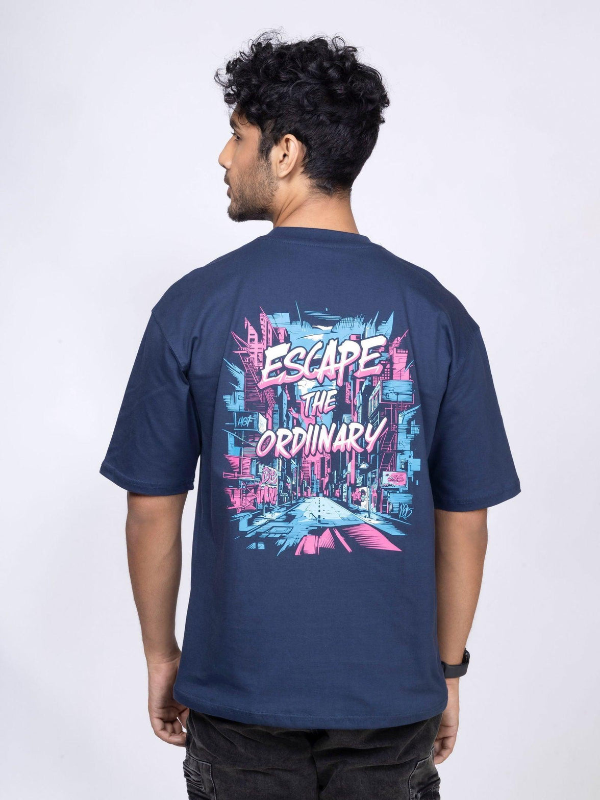 'Escape the Ordinary' Unisex Oversized Graphic Tee - House Of Hustlers