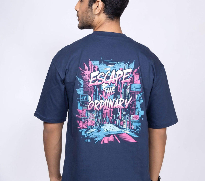 'Escape the Ordinary' Unisex Oversized Graphic Tee - House Of Hustlers