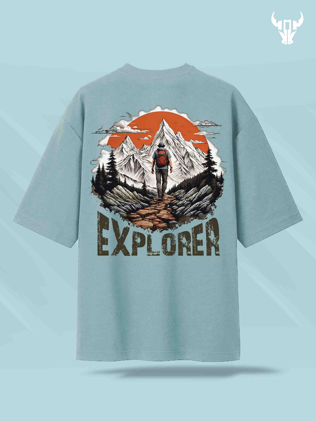 'Explorer' Unisex Oversized Graphic Tee