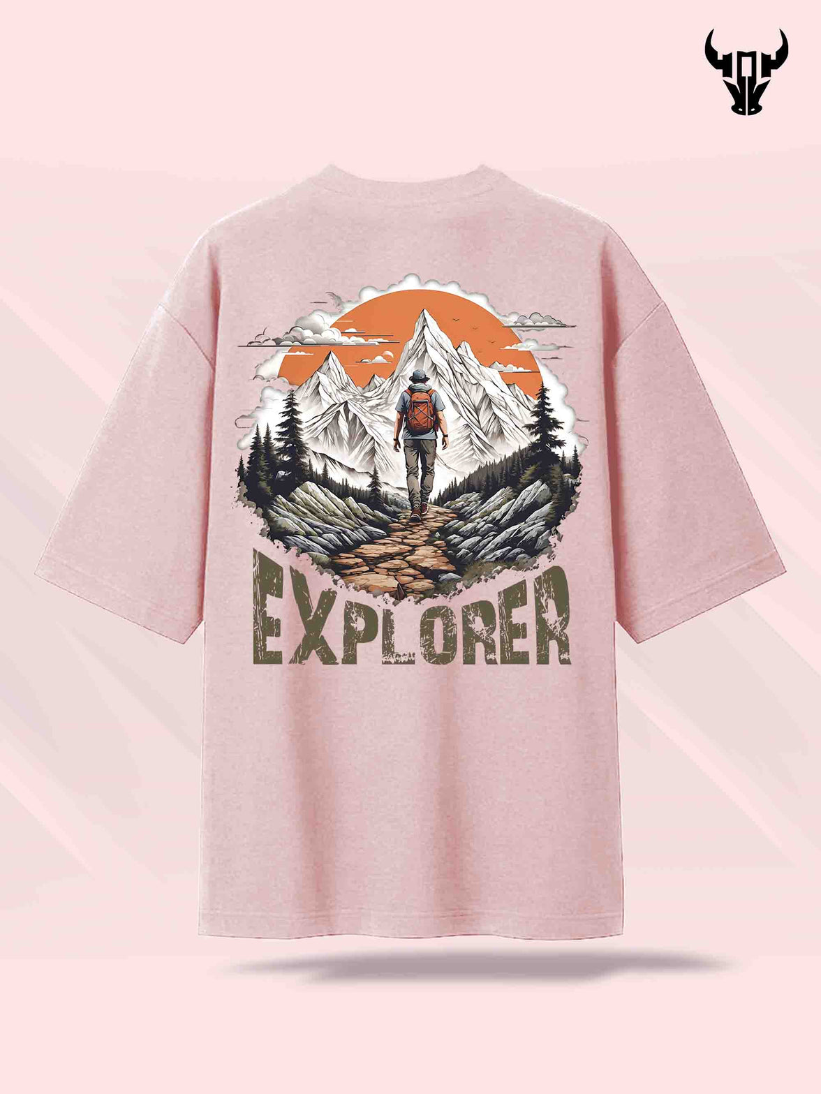 'Explorer' Unisex Oversized Graphic Tee