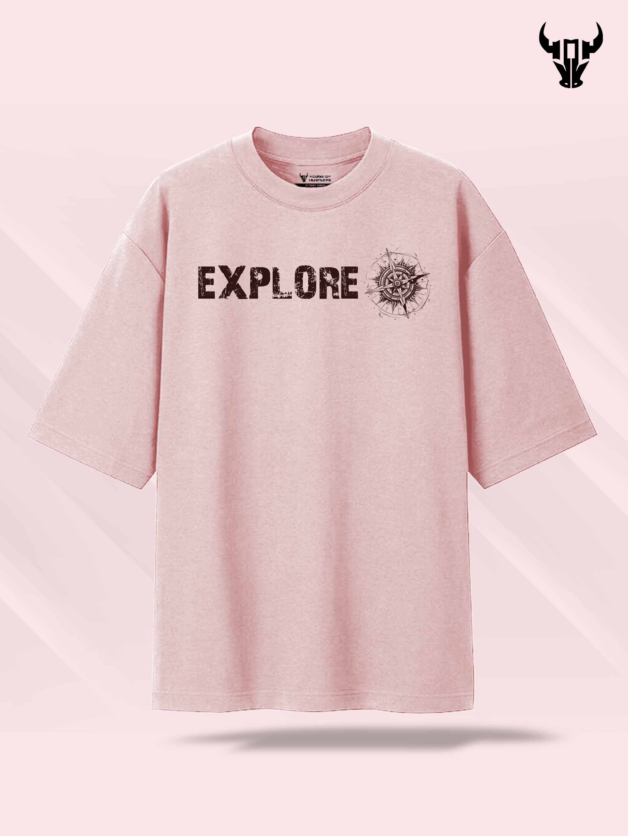 'Explorer' Unisex Oversized Graphic Tee