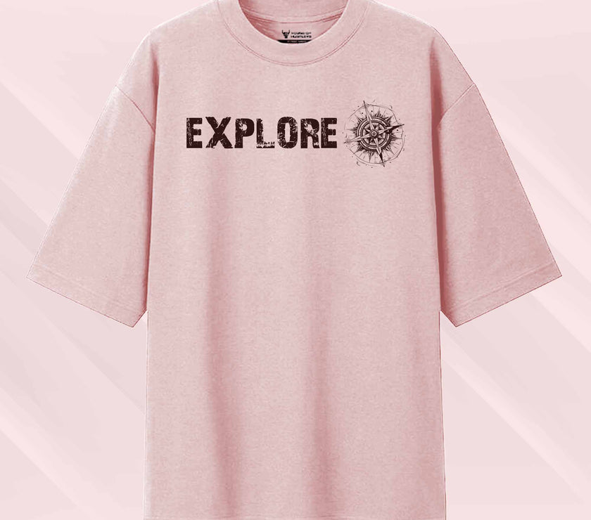 'Explorer' Unisex Oversized Graphic Tee