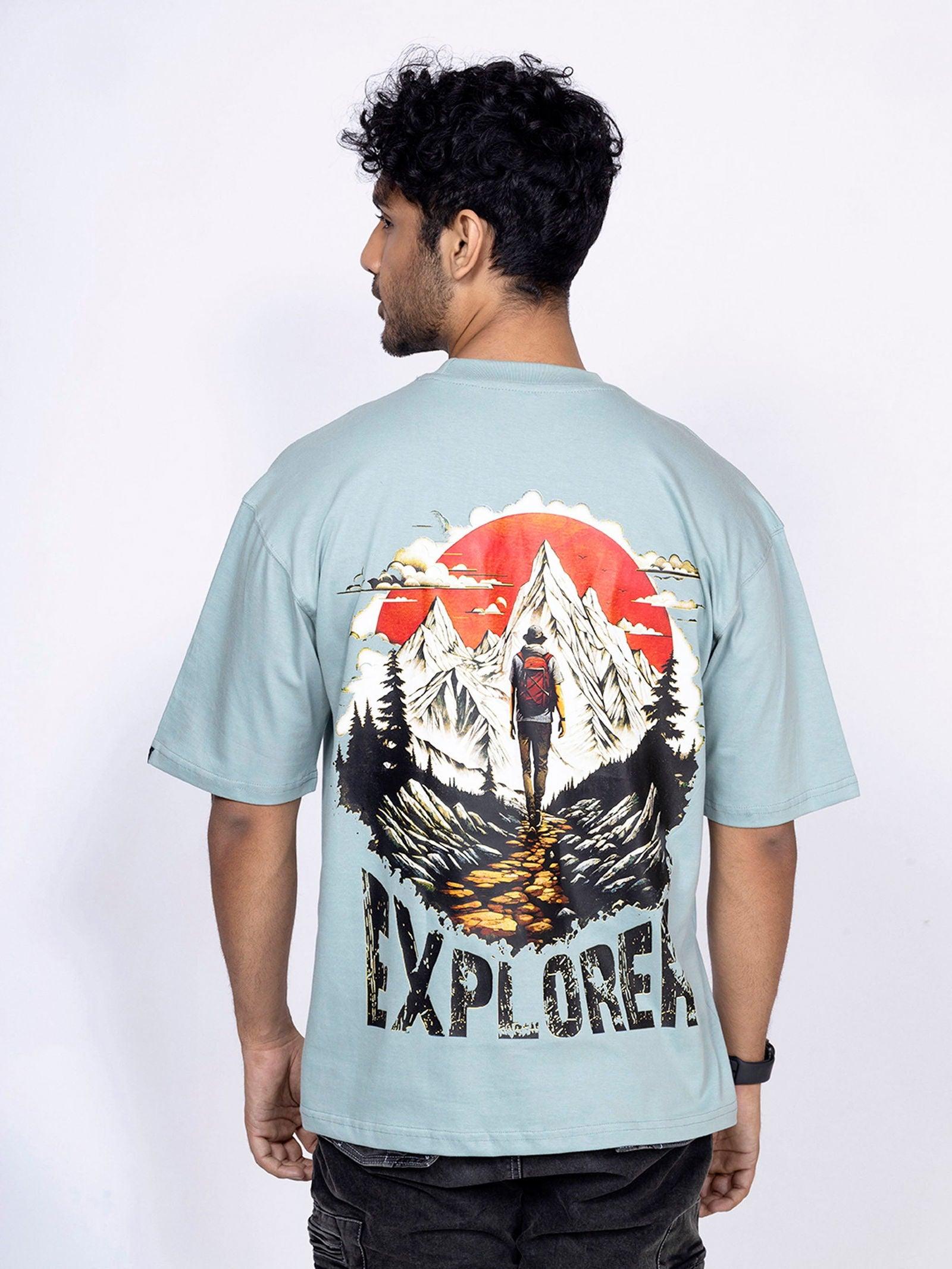 'Explorer' Unisex Oversized Graphic Tee - House Of Hustlers