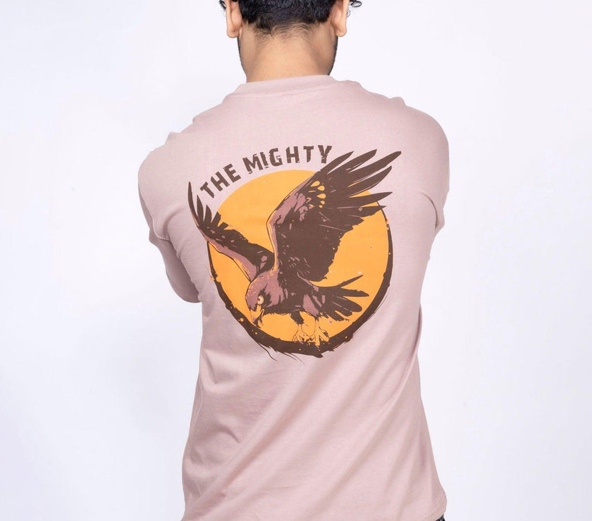 'Fearless : The Mighty' Unisex Oversized Graphic Tee - House Of Hustlers