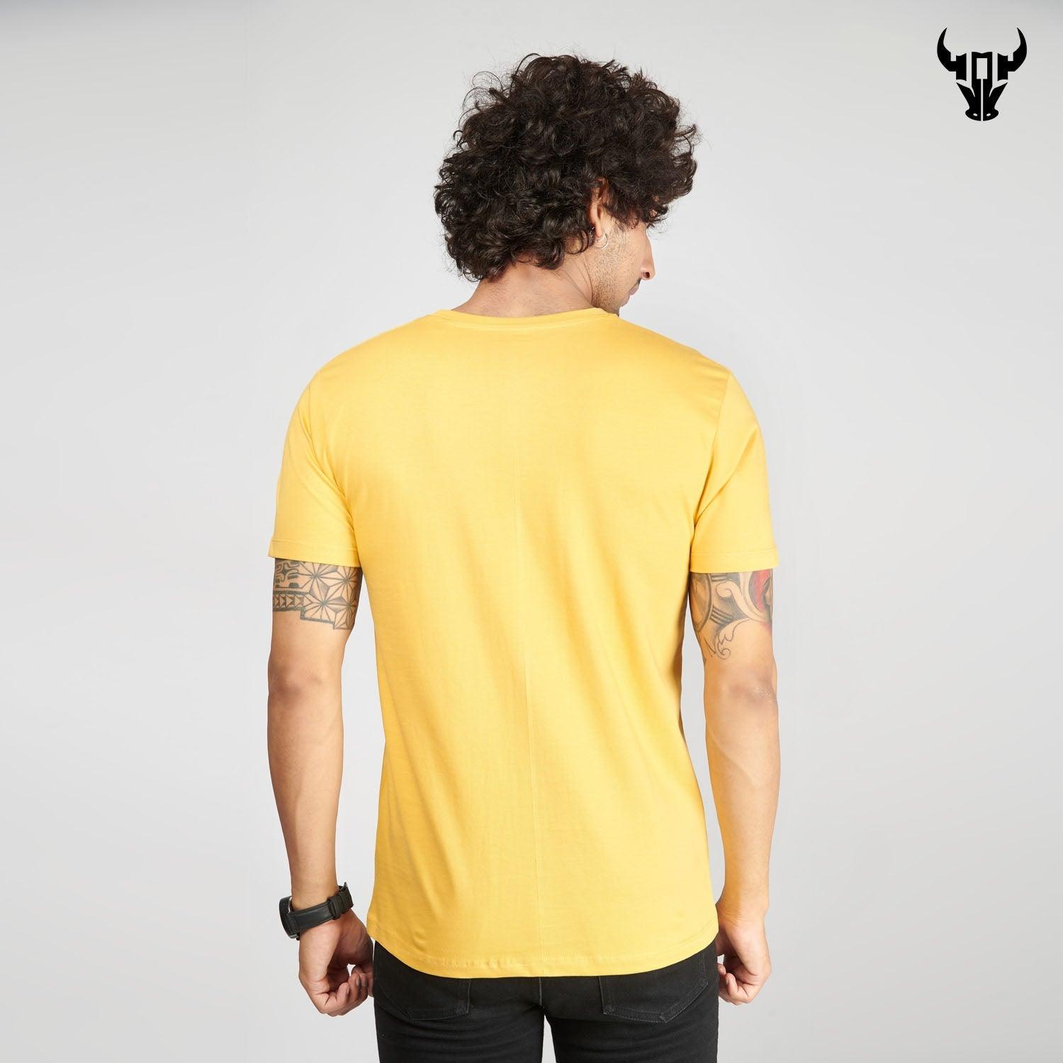 Happy Yellow Men's Half Sleeve T-Shirt - House Of Hustlers