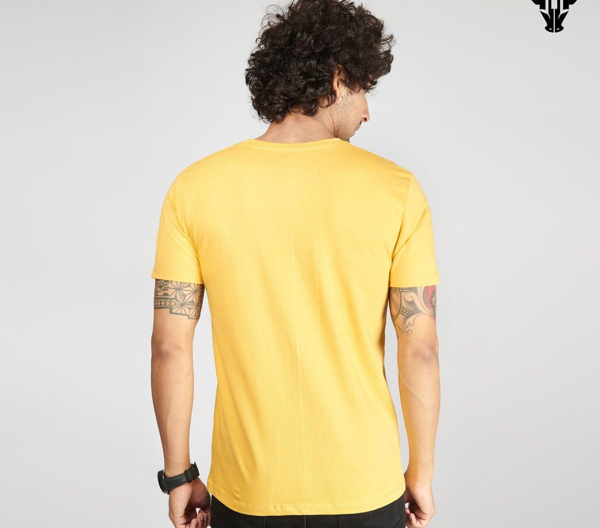Happy Yellow Men's Half Sleeve T-Shirt - House Of Hustlers