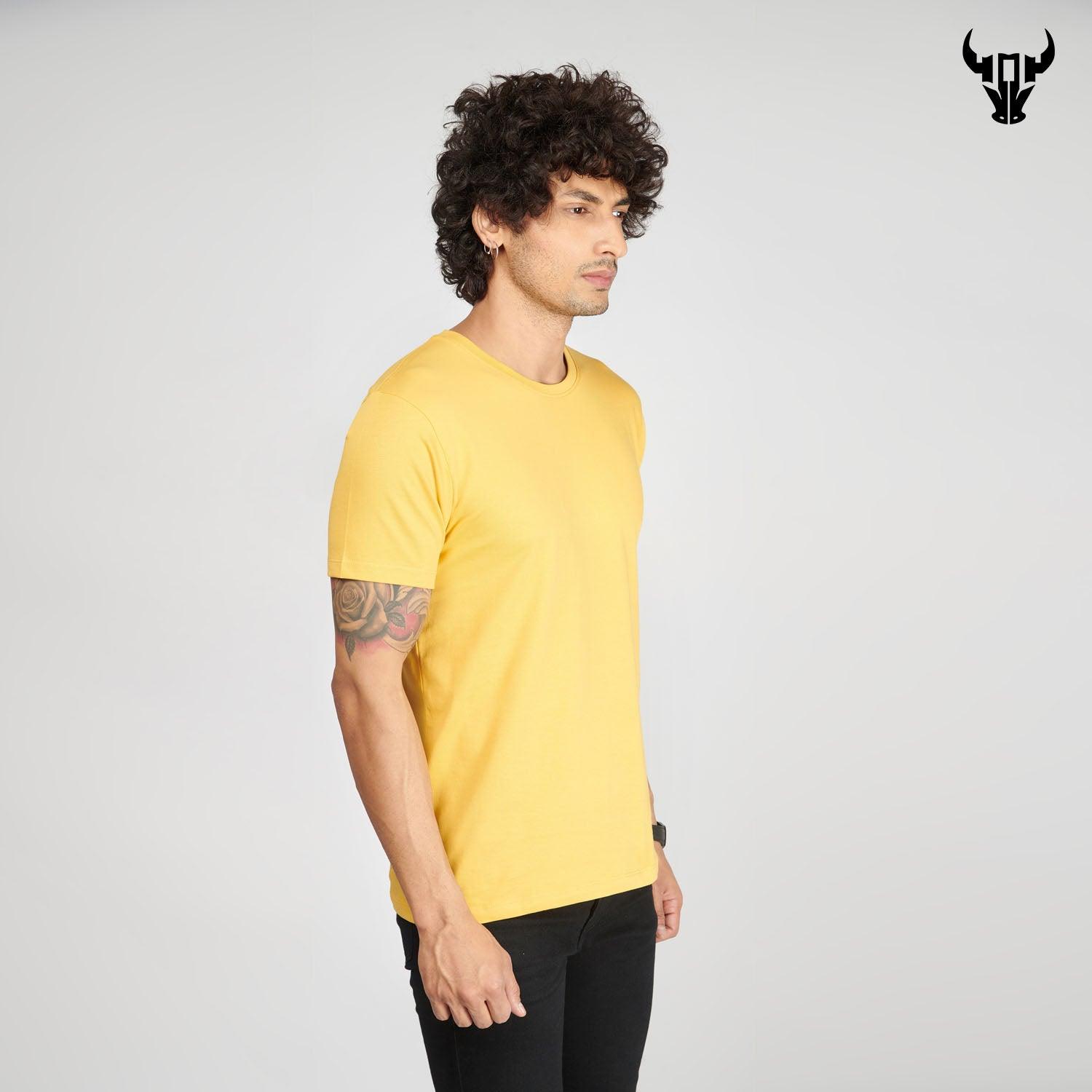 Happy Yellow Men's Half Sleeve T-Shirt - House Of Hustlers