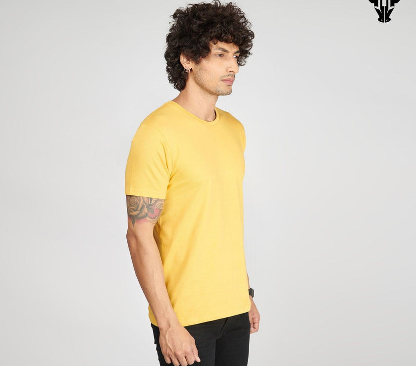Happy Yellow Men's Half Sleeve T-Shirt - House Of Hustlers