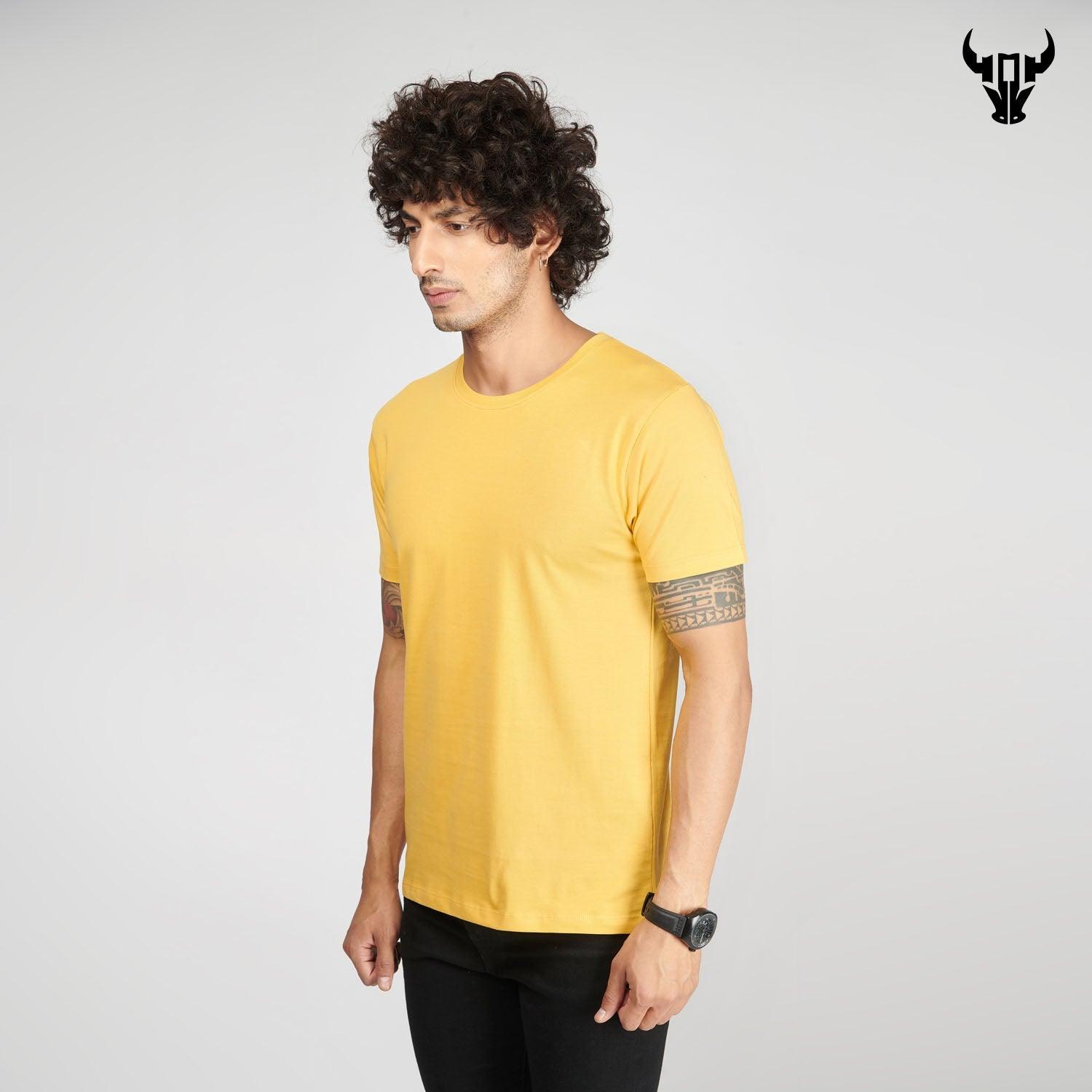 Happy Yellow Men's Half Sleeve T-Shirt - House Of Hustlers