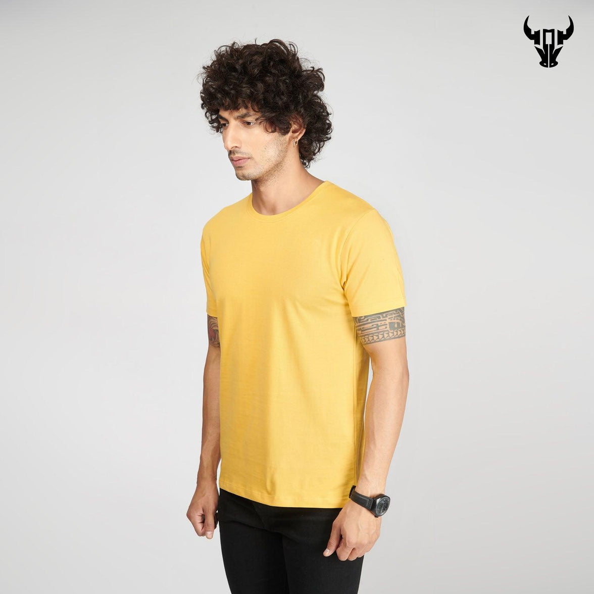 Happy Yellow Men's Half Sleeve T-Shirt - House Of Hustlers