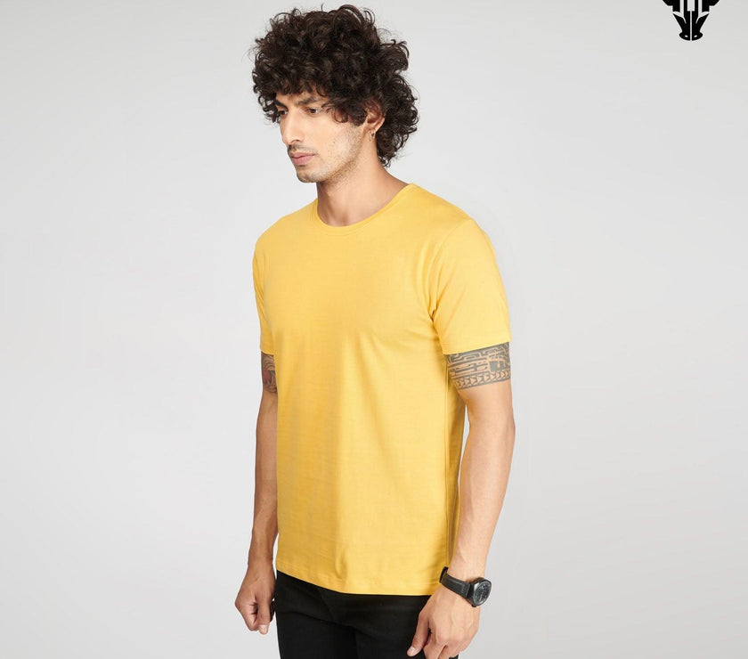 Happy Yellow Men's Half Sleeve T-Shirt - House Of Hustlers