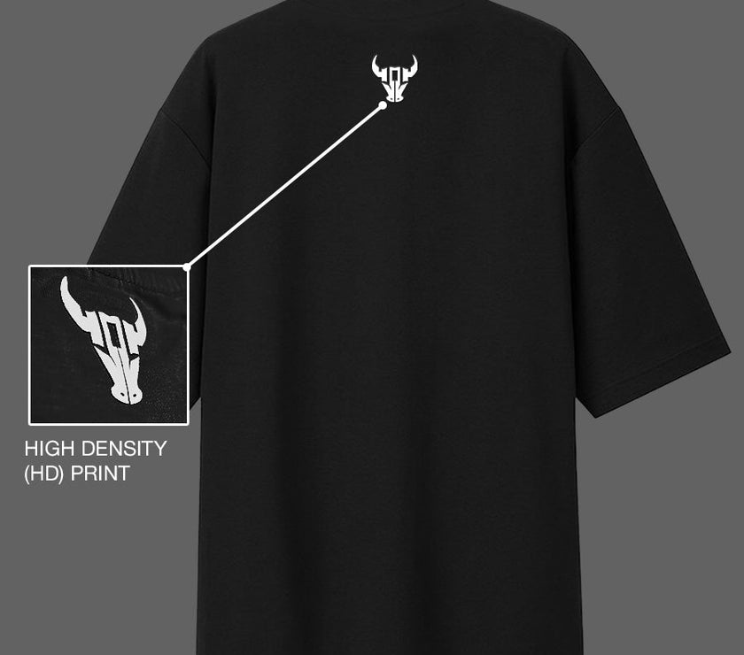 'Hustle' Black Unisex Oversized Tee - House Of Hustlers